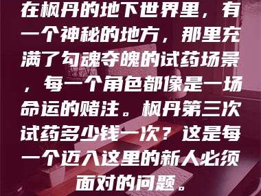 孟津在枫丹的地下世界里，有一个神秘的地方，那里充满了勾魂夺魄的试药场景，每一个角色都像是一场命运的赌注。枫丹第三次试药多少钱一次？这是每一个迈入这里的新人必须面对的问题。