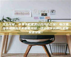 孟津怎么可能，苹果手机硬是让我月入三金！每次坐地铁就掏出手机看看钱包，这小金库长得比女朋友还快呢！ 第1张