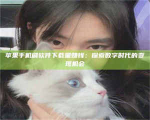 孟津苹果手机刷软件下载量赚钱：探索数字时代的变现机会 第1张